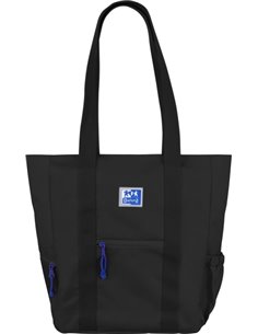 Sac à main Oxford Tote B-Trendy - Poches avant et latérales - Compartiment pour ordinateur portable/tablette - Fermeture éclair 