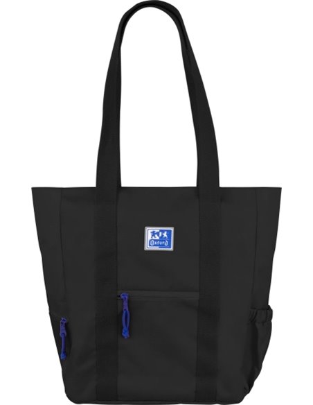 Sac à main Oxford Tote B-Trendy - Poches avant et latérales - Compartiment pour ordinateur portable/tablette - Fermeture éclair 