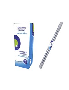 Serre-livres adhésif en PVC Bismark 5 m x 45 cm - Revêtement plastique adhésif - Transparent