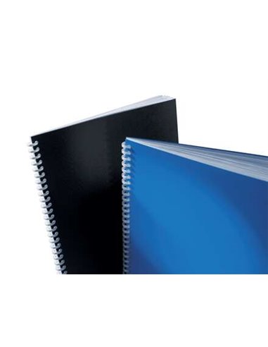 Lot de 100 couvertures de reliure GBC PolyClearView A4 - 500 microns - Noir