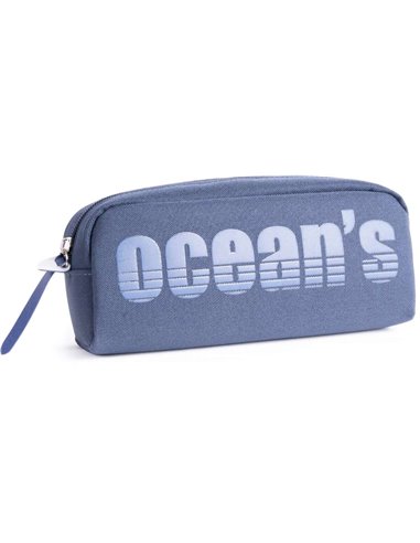 Trousse Oceans Wave California à 1 fermeture éclair - Tirette ergonomique - Bleu