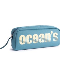 Trousse Oceans Wave California à 1 fermeture éclair - Tirette ergonomique - Bleu