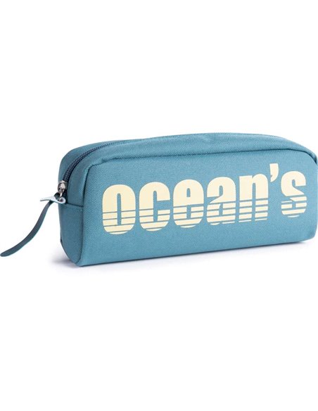 Trousse Oceans Wave California à 1 fermeture éclair - Tirette ergonomique - Bleu