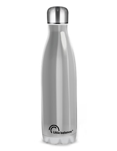 BOUTEILLE ISOTHERME INOX BRILLANT DOUBLE PAROIS  THERMIQUE INCASSABLE 500 ML