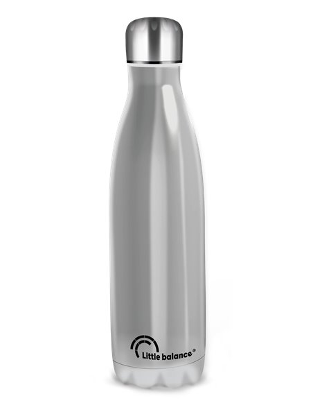 BOUTEILLE ISOTHERME INOX BRILLANT DOUBLE PAROIS  THERMIQUE INCASSABLE 500 ML