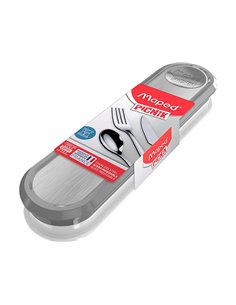 BOITE A COUVERTS MAPED POUR ADULTES COLORIS GRIS