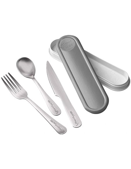 BOITE A COUVERTS MAPED POUR ADULTES COLORIS GRIS