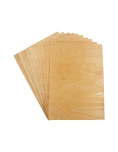 COUPONS SODERTEX FEUILLES DE BOIS 1 MM - 21 X 29,7 CM - 10 PCS - 1 COLORIS