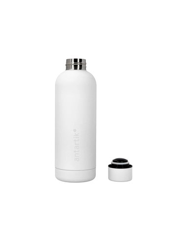 BOUTEILLE ISOTHERME ANTARTIK ACIER INOXYDABLE SANS BPA 500ML COLORIS BLANC