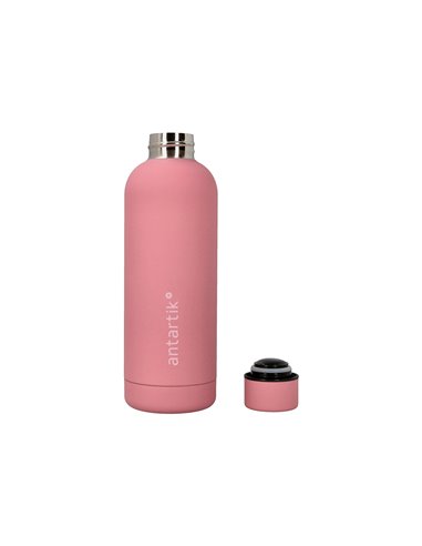 BOUTEILLE ISOTHERME ANTARTIK ACIER INOXYDABLE SANS BPA 500ML COLORIS ROSE