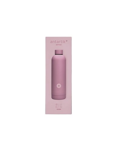 BOUTEILLE ISOTHERME ANTARTIK ACIER INOXYDABLE SANS BPA 500ML COLORIS ROSE