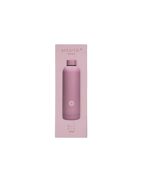 BOUTEILLE ISOTHERME ANTARTIK ACIER INOXYDABLE SANS BPA 500ML COLORIS ROSE