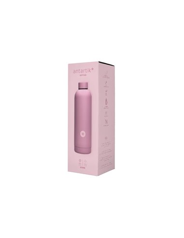 BOUTEILLE ISOTHERME ANTARTIK ACIER INOXYDABLE SANS BPA 500ML COLORIS ROSE