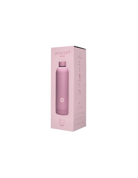 BOUTEILLE ISOTHERME ANTARTIK ACIER INOXYDABLE SANS BPA 500ML COLORIS ROSE