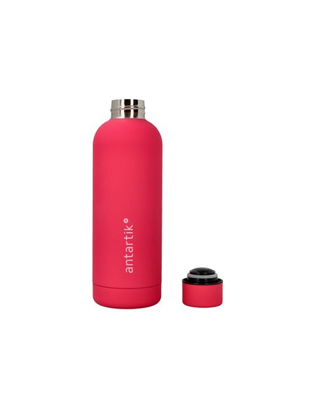 BOUTEILLE ISOTHERME ANTARTIK ACIER INOXYDABLE SANS BPA 500ML COLORIS FUCHSIA
