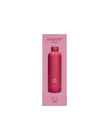 BOUTEILLE ISOTHERME ANTARTIK ACIER INOXYDABLE SANS BPA 500ML COLORIS FUCHSIA