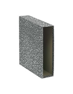 Pochettes de classeur Dohe - Format A4 - Carton doublé de papier imprimé - Pour classeur gris marbré - Naturel