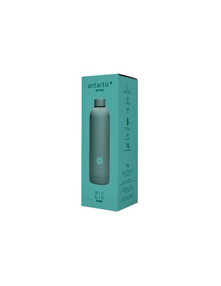 BOUTEILLE ISOTHERME ANTARTIK ACIER INOXYDABLE SANS BPA 500ML COLORIS TURQUOISE