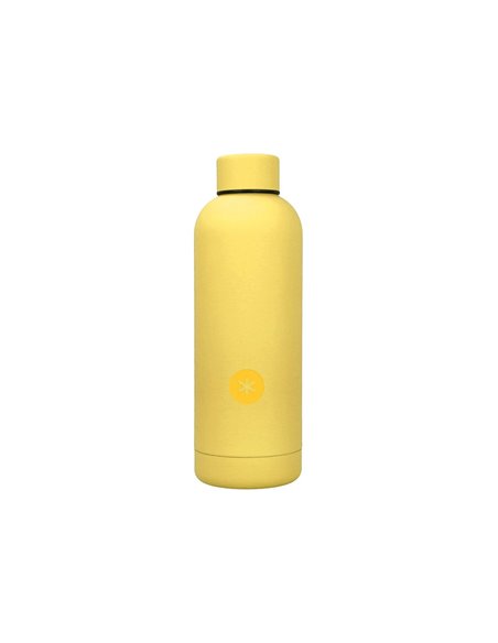 BOUTEILLE ISOTHERME ANTARTIK ACIER INOXYDABLE SANS BPA 500ML COLORIS JAUNE