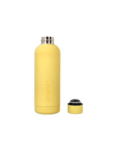 BOUTEILLE ISOTHERME ANTARTIK ACIER INOXYDABLE SANS BPA 500ML COLORIS JAUNE