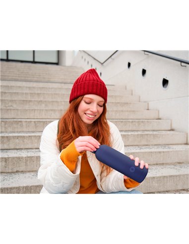 BOUTEILLE ISOTHERME ANTARTIK ACIER INOXYDABLE SANS BPA 750ML COLORIS BLEU