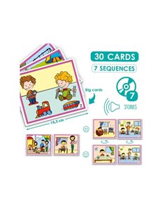 VIVRE ENSEMBLE AKROS RESOUDRE LES CONFLITS JEU DE 7 HISTOIRE RESOLUTION DE  PROBLEMES 30 CARTES 1 CD 1