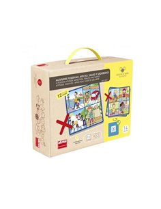 VIVRE ENSEMBLE AKROS ATTITUDES POSITIVES JEU EDUCATIF 4 IMAGES PAR CARTON  12 CARTES ET 12 CROIX EN 2