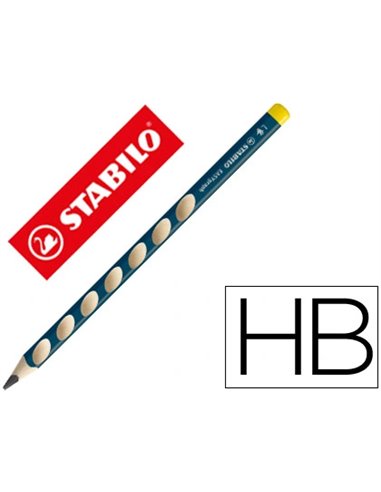 CRAYON GRAPHITE STABILO EASYGRAPH ERGONOMIQUE TRIANGULAIRE DIAMÈTRE 10MM LONGUEUR 175MM MINE HB 3.15MM GAUCHER