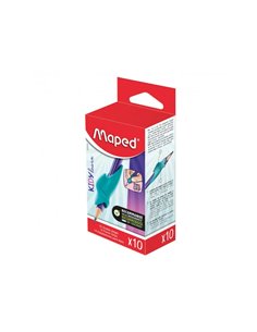 GUIDE DOIGTS ECRTIURE MAPED ENFANT ERGONOMIQUE FORME  REQUIN LOT 10 UNITES