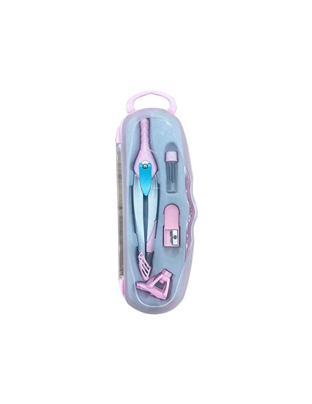 COMPAS LIDERPAPEL LOCK DEVICE ADAPTATEUR UNIVERSEL ET MINES COLORIS ROSE CLAIR