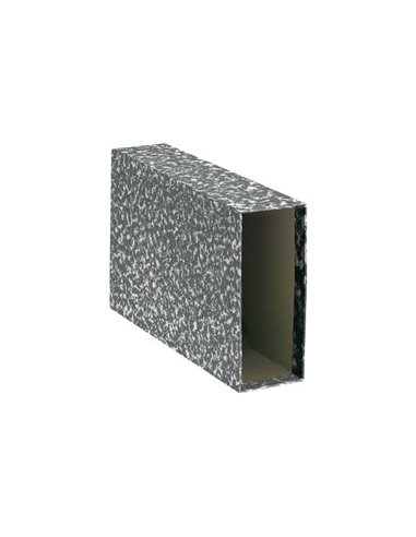 Protège-documents Dohe Archiclas Paysage (format 1/4) - 288 x 215 x 82 mm - Carton doublé de papier imprimé - Gris chiné