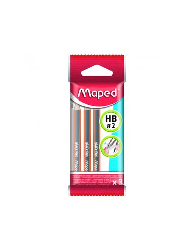 MINI CRAYON POUR COMPAS MAPED LOT DE 3 UNITES