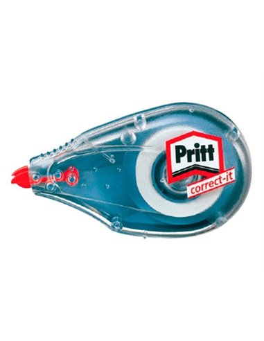 CORRECTEUR PRITT DÉVIDOIR MINI RUBAN 4.2MMX7M RÉÉCRITURE IMMÉDIATE PRISE MAIN FACILE