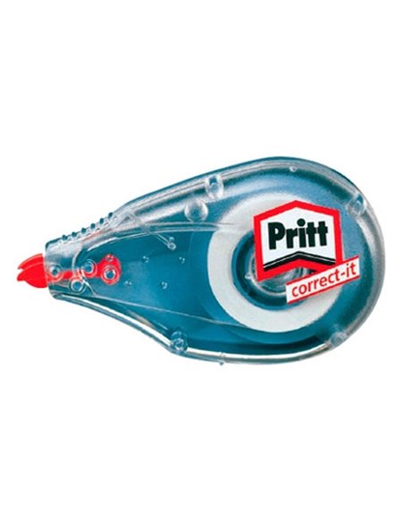 CORRECTEUR PRITT DÉVIDOIR MINI RUBAN 4.2MMX7M RÉÉCRITURE IMMÉDIATE PRISE MAIN FACILE