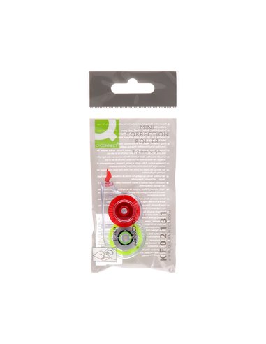 CORRECTEUR Q-CONNECT DÉVIDOIR MINI RUBAN 4.2MMX5M APPLICATION FRONTALE RÉECRITURE IMMÉDIATE BLISTER