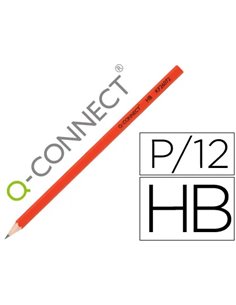 CRAYON GRAPHITE Q-CONNECT HB CORPS HEXAGONAL USAGE COURANT