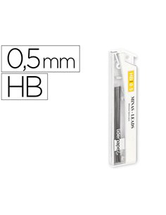 MINE LIDERPAPEL 0.5MM HB GRAPHITE TRÈS RÉSISTANTE TOUS PORTEMINES ÉTUI 12 UNITÉS