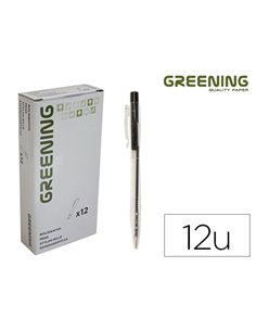 STYLO GREENING RÉTRACTABLE COLORIS NOIR
