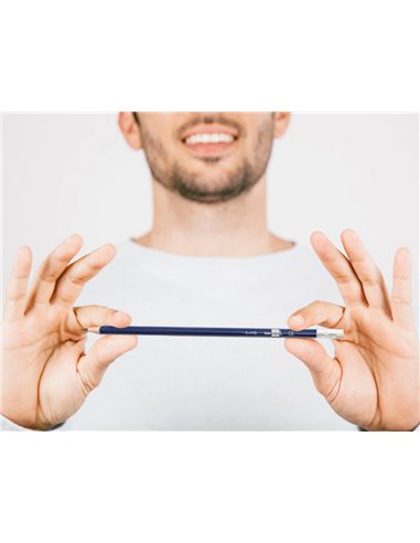 CRAYON GRAPHITE LIDERPAPEL BOIS CORPS TRIANGULAIRE MÉTALLISÉ COLORIS VIFS MINE ULTRA-RÉSISTANTE BOUT GOMME