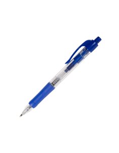 STYLO-BILLE Q-CONNECT RÉTRACTABLE ÉCRITURE MOYENNE 0.7MM ENCRE CLASSIQUE CLIP GRIP PRÉHENSION COULEUR ENCRE BLEU 2