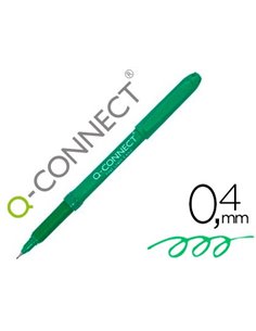 STYLO-FEUTRE Q-CONNECT ÉCRITURE FINE 0.4MM POINTE EXTRA-FINE CORPS COULEUR ENCRE VERT