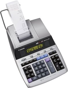 Calculatrice Canon MP1411-LTSC GB à 14 chiffres avec imprimante – Impression noir et rouge – Écran LCD 1 ligne – Clavier spacieu