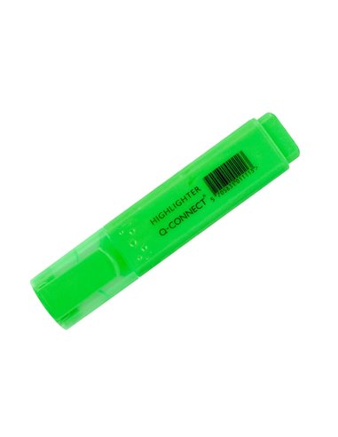 SURLIGNEUR Q-CONNECT TRACÉ 2/5 MM POINTE BISEAUTÉE COULEURS ÉCLATANTES VERT
