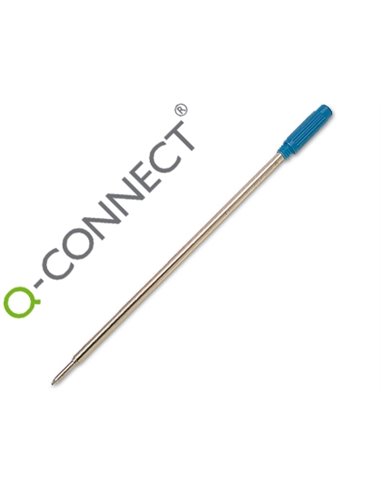 RECHARGE Q-CONNECT STYLO-BILLE TYPE CROSS LARGEUR MOYENNE COULEUR BLEU