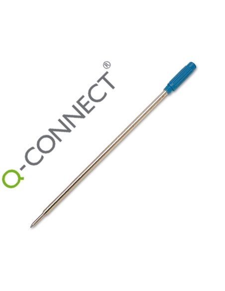RECHARGE Q-CONNECT STYLO-BILLE TYPE CROSS LARGEUR MOYENNE COULEUR BLEU
