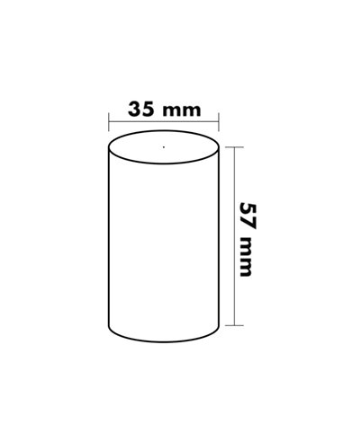 BOBINE THERMIQUE Q-CONNECT 57MM LARGEUR X 35MM DIAMETRE  70GR POUR TPE SANS BISPHENOL  A