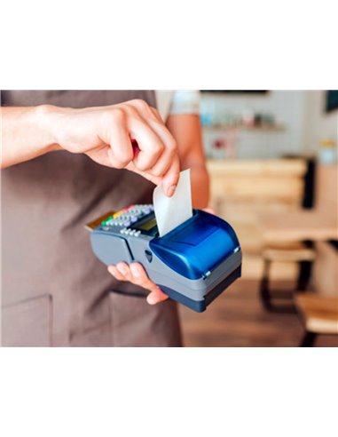 BOBINE THERMIQUE Q-CONNECT 57MM LARGEUR X 47MM DIAMETRE  70GR POUR TPE SANS BISPHENOL  A