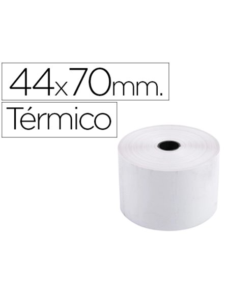 BOBINE THERMIQUE EXACOMPTA CAISSES ENREGISTREUSES 44X70MM MANDRIN 12MM 1 PLI COLORIS BLANC
