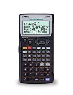 Calculatrice de bureau programmable Casio FX-5800PLUS - Écran 4 lignes - 664 fonctions - 26 mémoires - 128 formules enregistrées