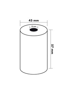 BOBINE THERMIQUE Q-CONNECT 57X45X11MM 58GR SANS  BISPHENOL A